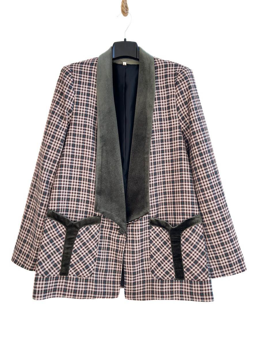 Blazer Cuadros Verde