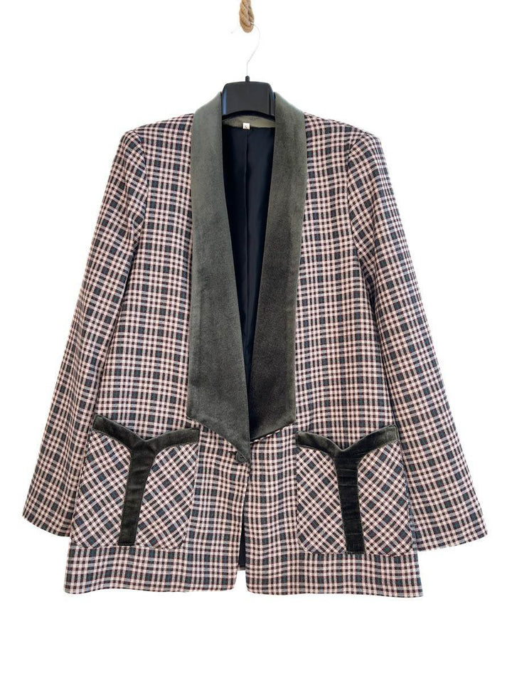 Blazer Cuadros Verde