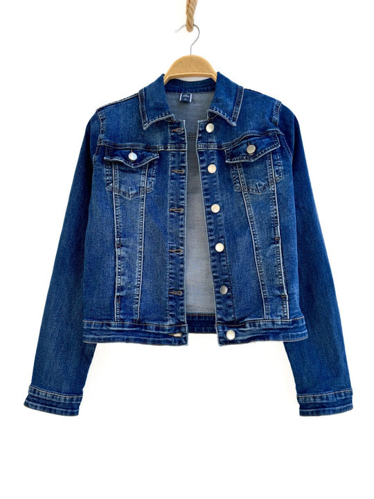 Chaqueta Vaquero 7385 Azul liso