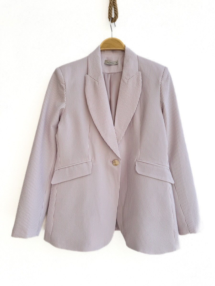 Blazer de Rayas Rosa