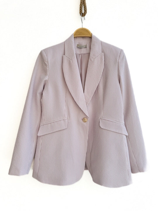 Blazer de Rayas Rosa