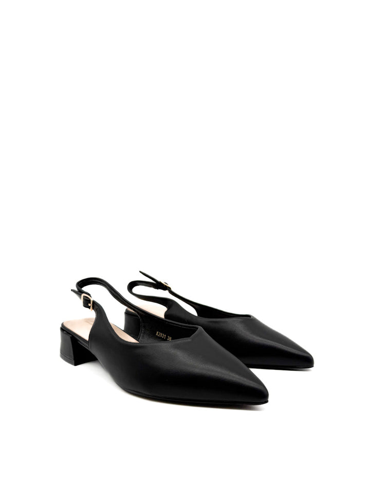 Zapatos Elegantes Destalonado de Tacón Bajo