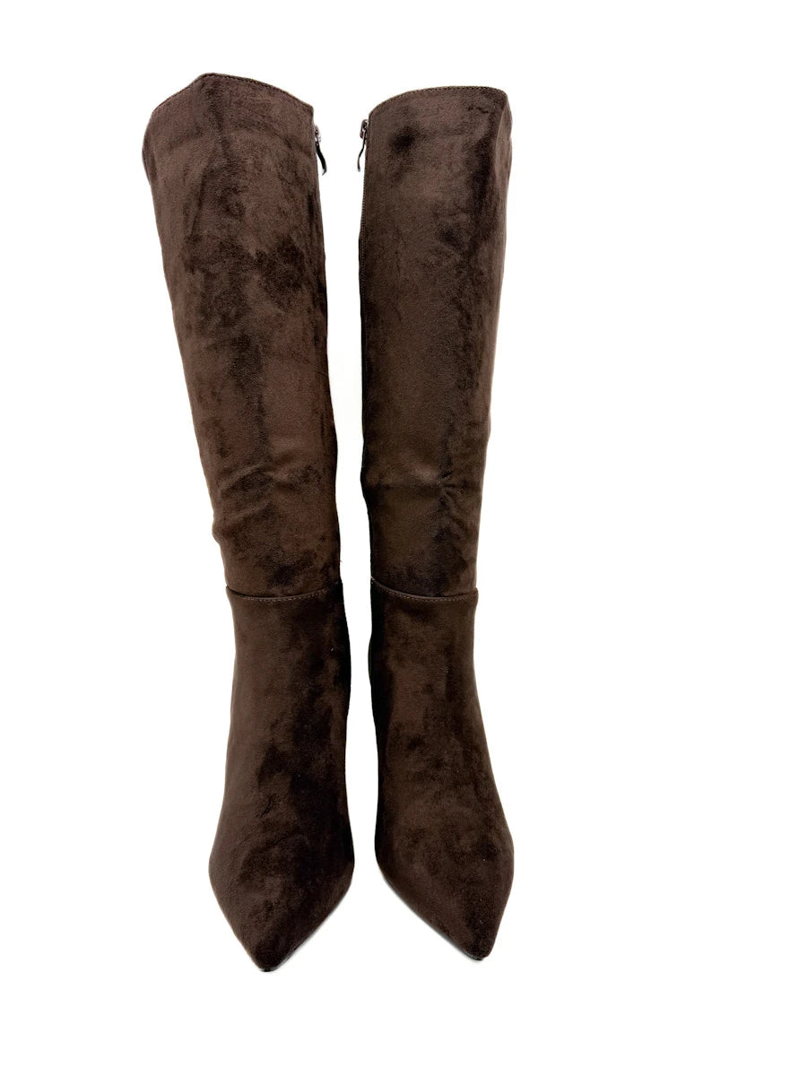 Botas Altas de Tacón de Aguja y Punta Afilada