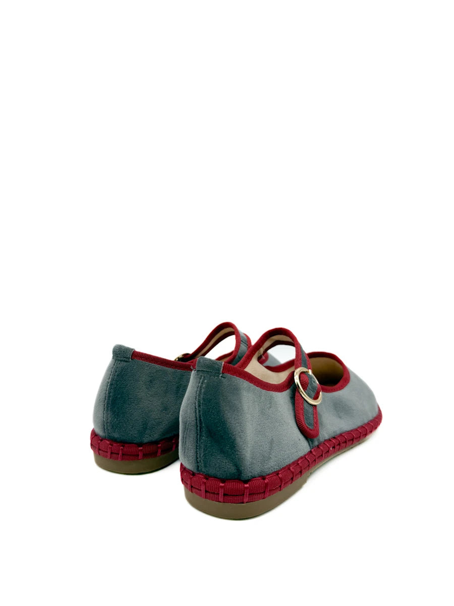 Merceditas de Terciopelo Bicolor