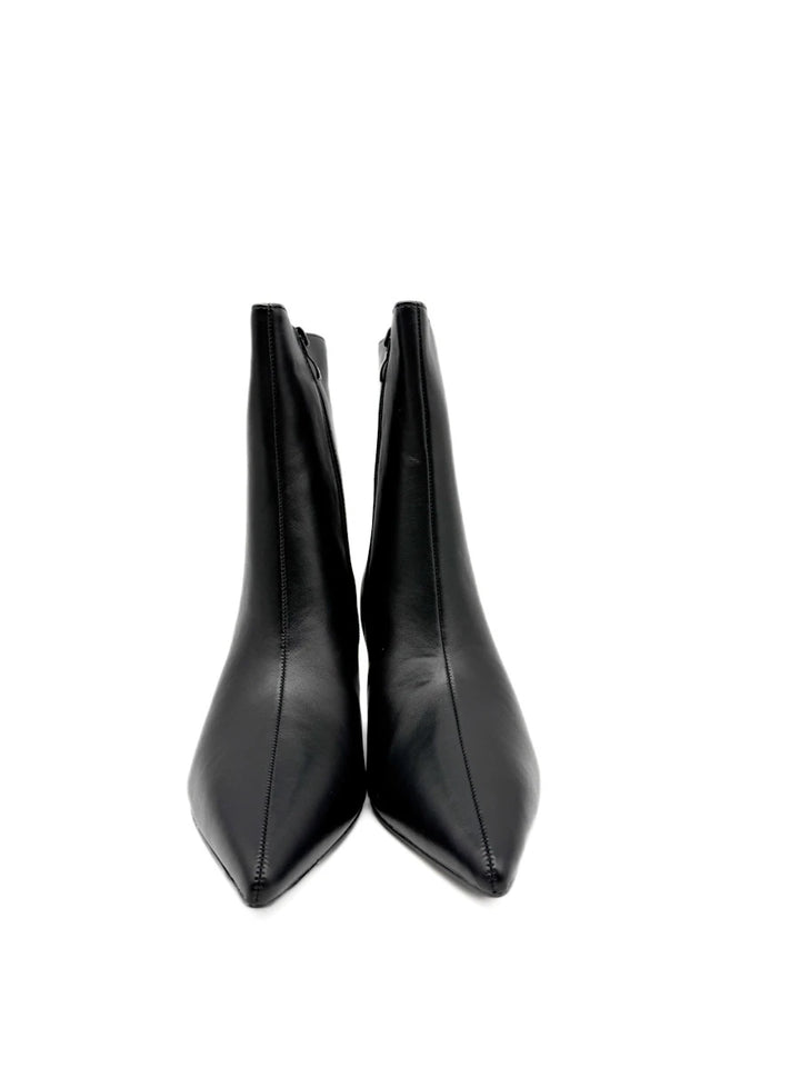 Botines de Tacón Chupete y Punta Afilada con Cremallera