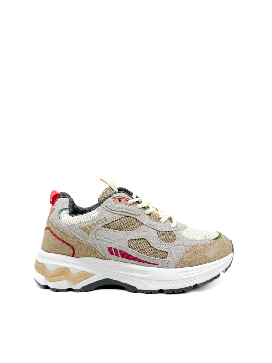 Zapatillas Deportivas con Estilo Retro Kahki