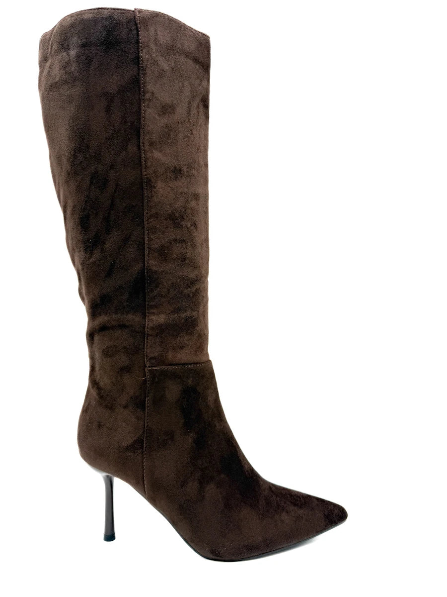 Botas Altas de Tacón de Aguja y Punta Afilada
