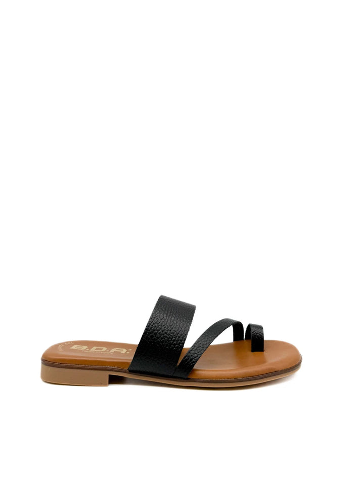 Sandalias de Cuero con Tira de Dedo y Plantilla de Gel - Artesanía Española