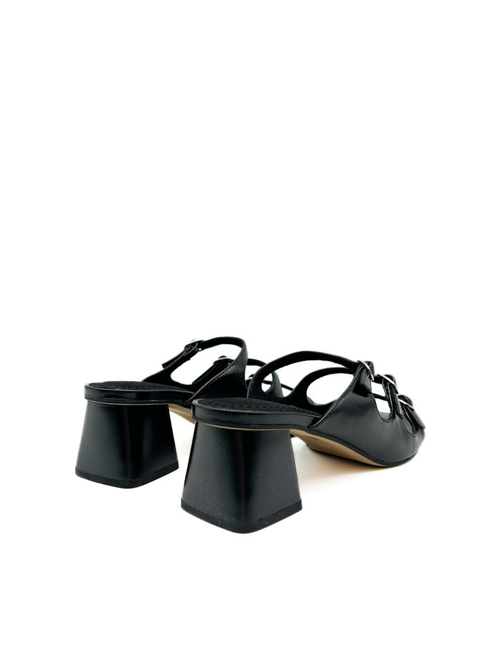 Sandalias de Tacón Medio con Hebillas Ajustables Corina M5371