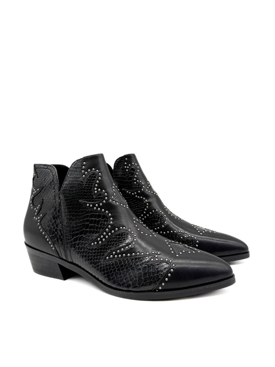 Botines cowboy Modernas con Detalles de Tachas Corina M5792