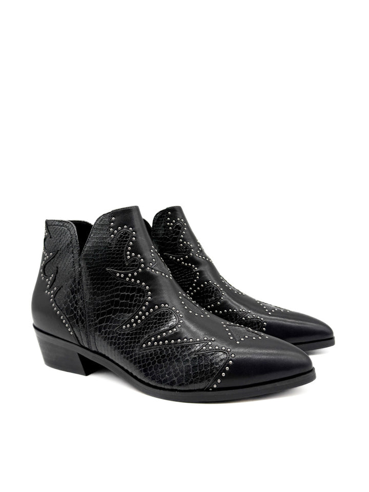 Botines cowboy Modernas con Detalles de Tachas Corina M5792