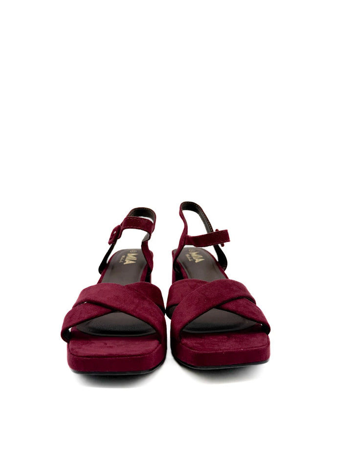Sandalias de Tacón Ancho con Plataforma y Tiras Cruzadas