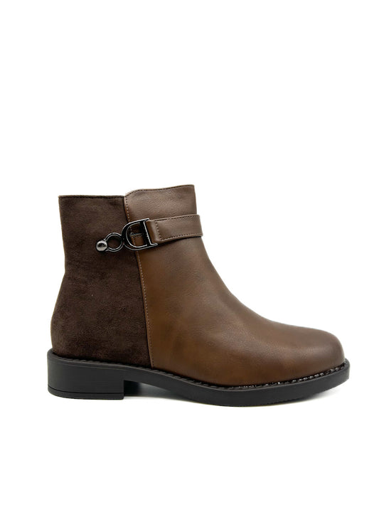 Botines Planos Mujer Referencia 31236 Marrón