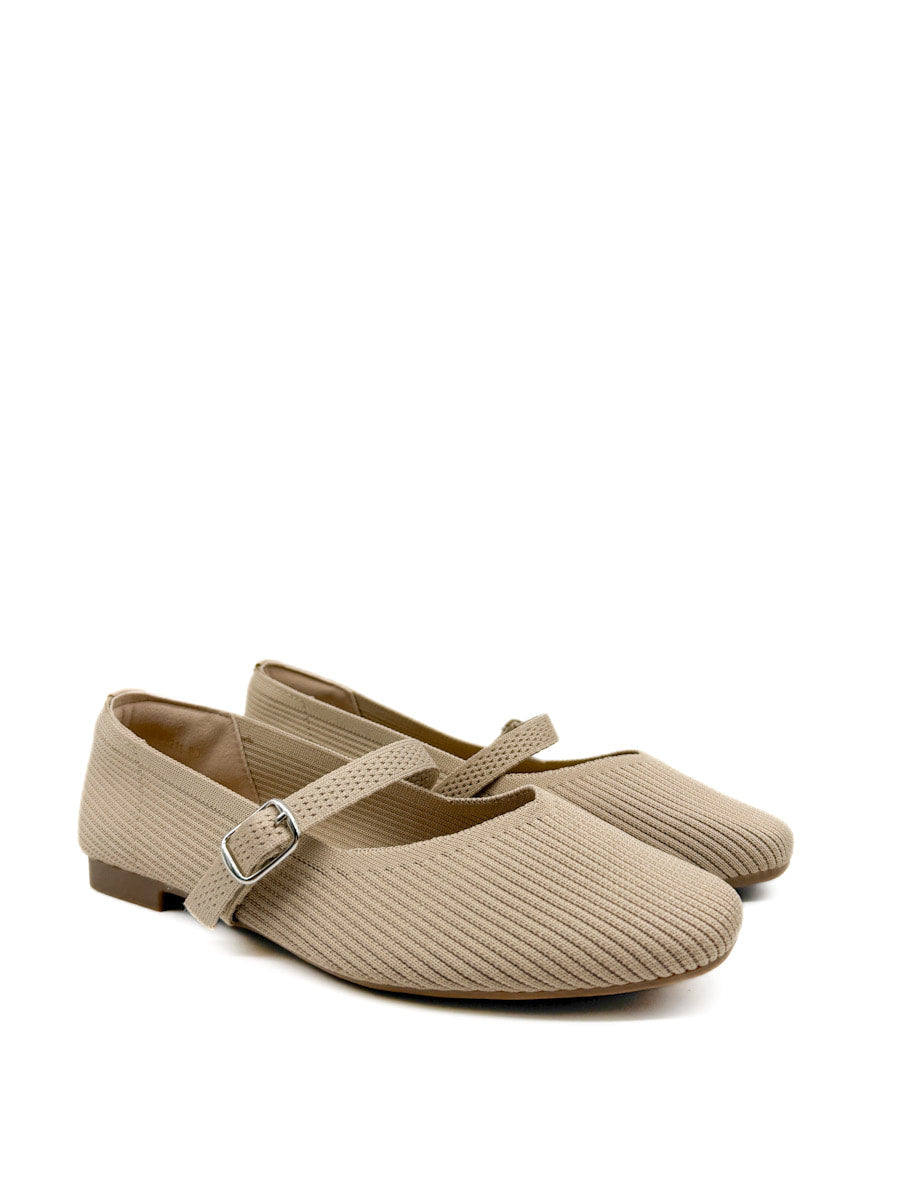Elegantes Mary Janes de Punto con Hebilla