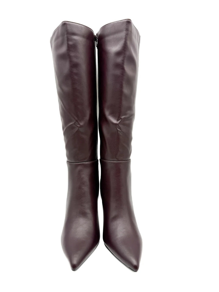 Botas Altas de Tacón de Aguja y Punta Afilada