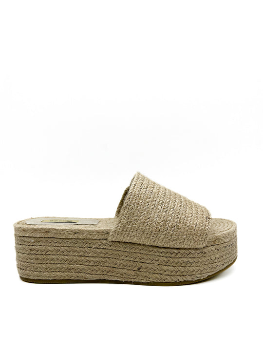 Sandalia Plataforma Yute Corina M4386 Natural
