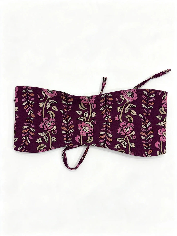 Fajín Reversible Floral con Lazadas – Estilo Boho Chic