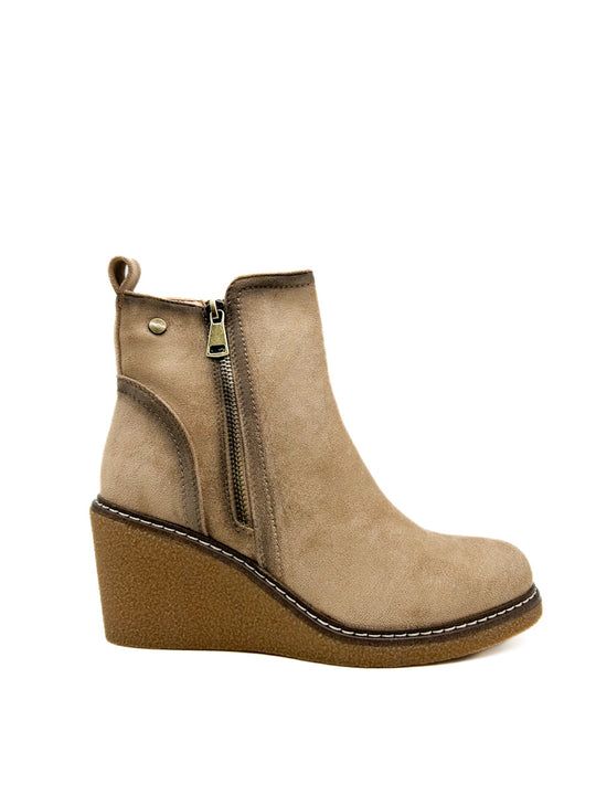Botines Cuña de Mujer Kaki