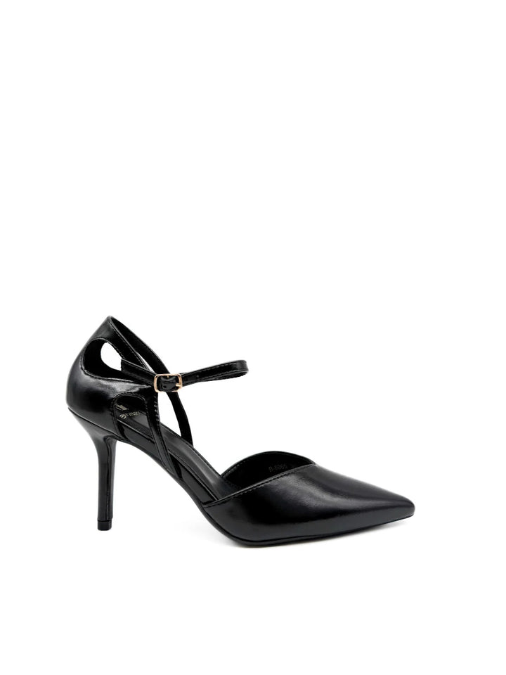 Zapatos de Salón con Tacón de Aguja, Punta Afilada y Tira con Hebilla