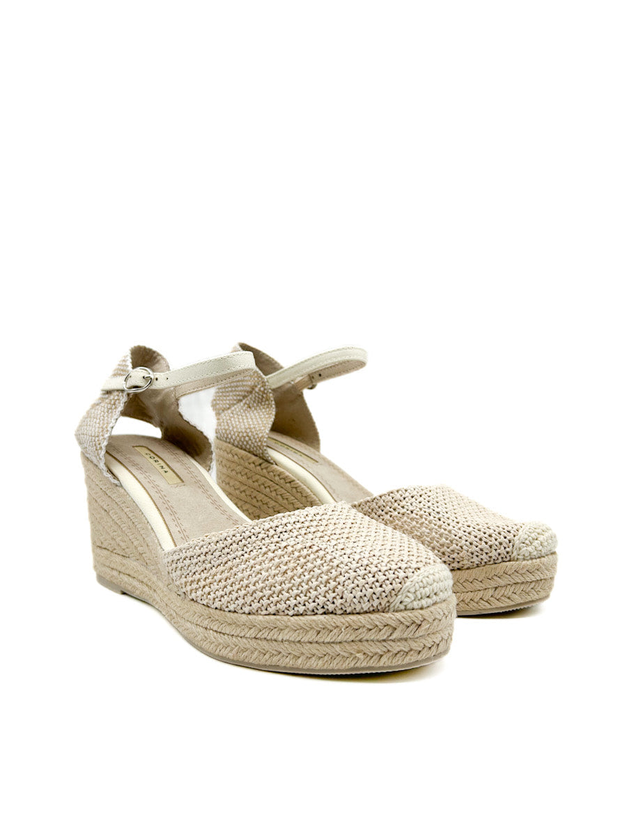 Alpargatas Cuña Efecto de Crochet Corina M5390
