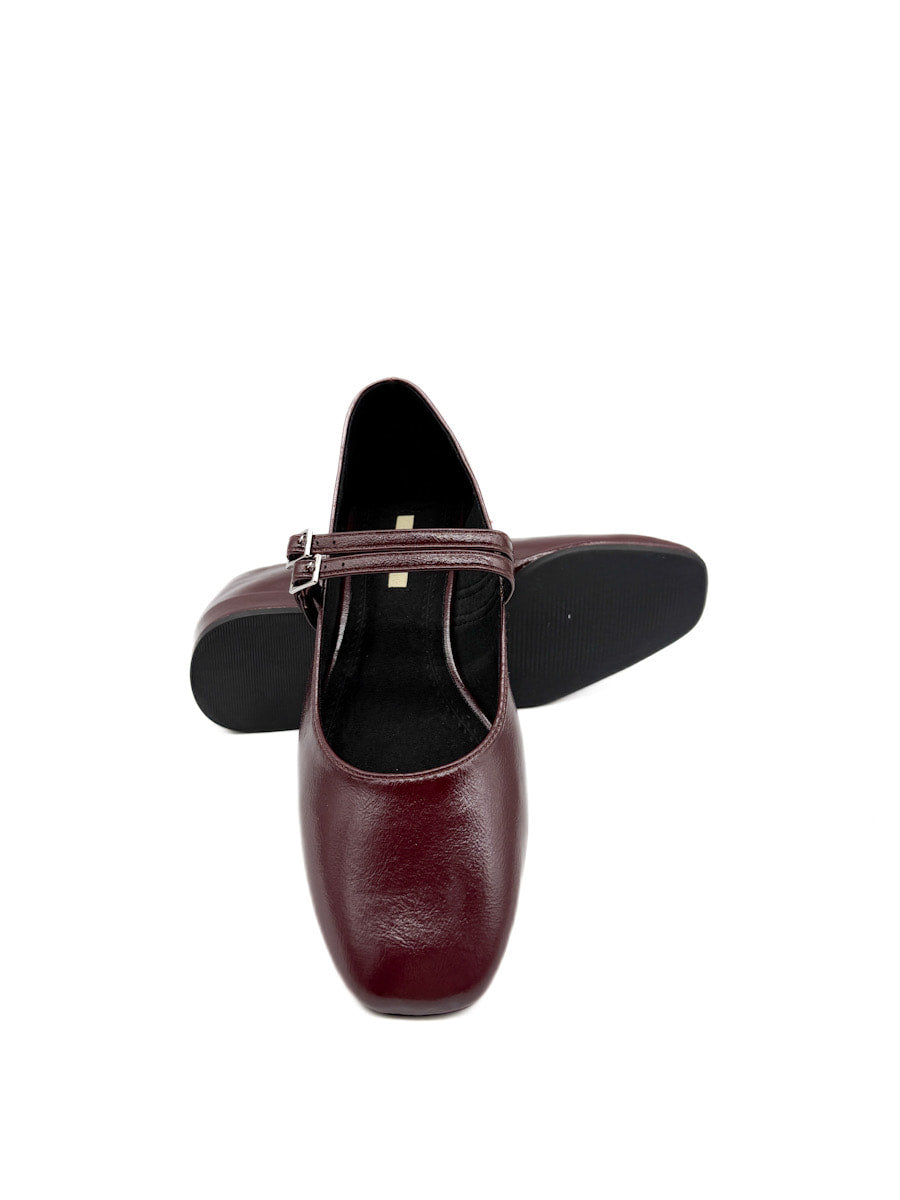 Zapatos Mary Jane con Tacón bajo y Correas Dobles Corina M5645