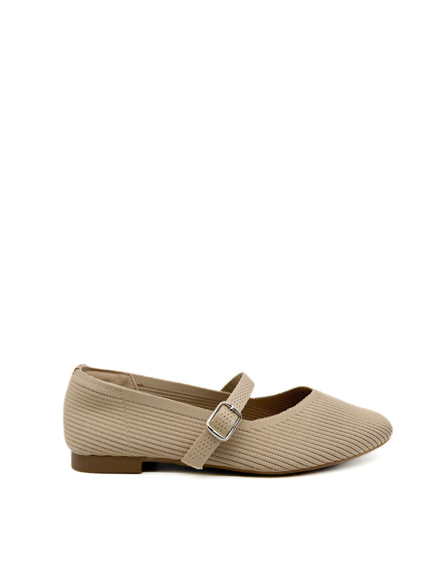 Elegantes Mary Janes de Punto con Hebilla