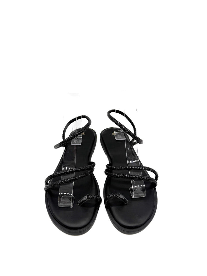 Sandalias Planas de Pedrería: Estilo y Brillo