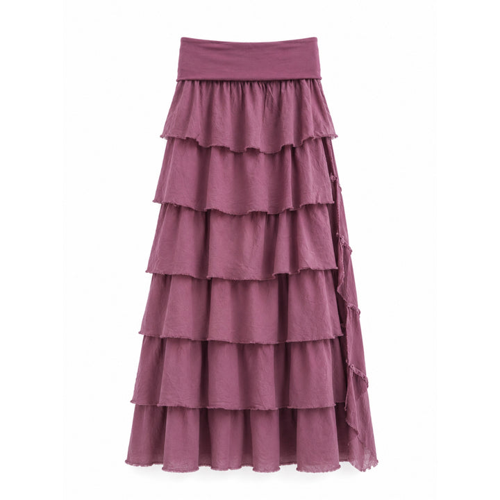 Falda larga con volantes – Estilo bohemio