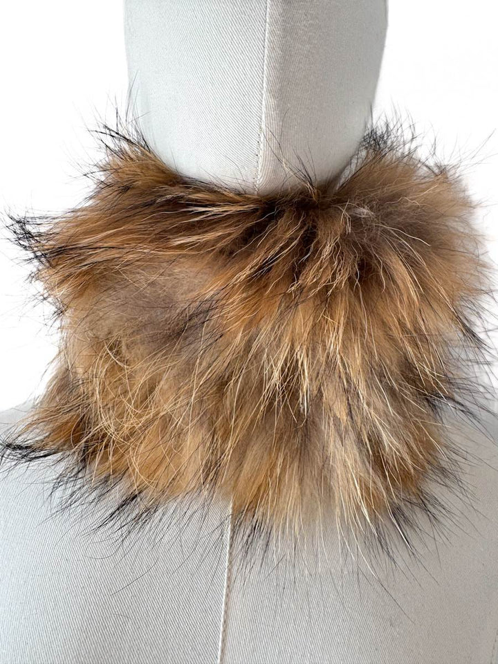 Cuello de piel natural de zorro – Elegancia y lujo para tus looks de invierno