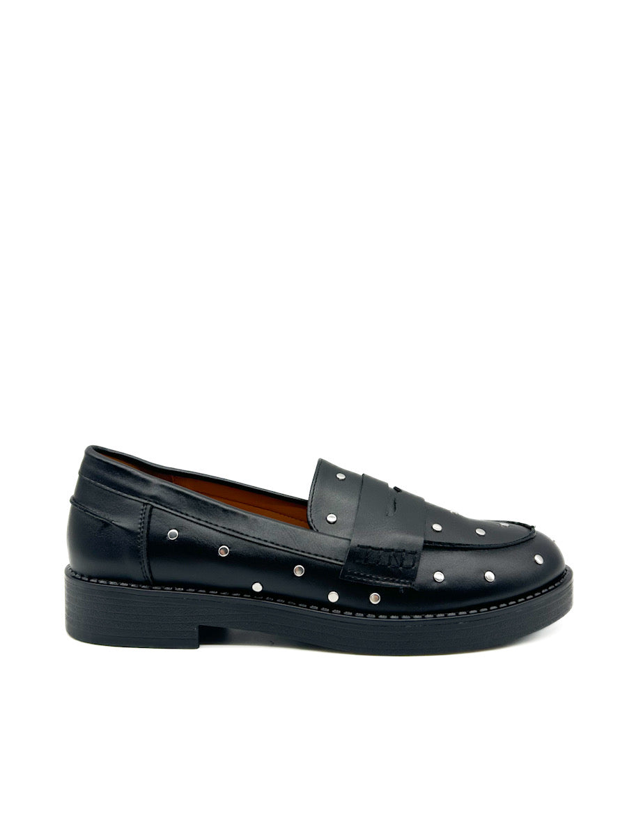 Mocasines de Tachas Mujer DB-5300 Negro