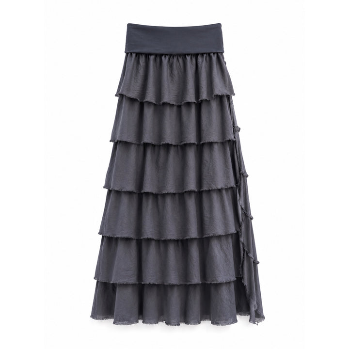 Falda larga con volantes – Estilo bohemio