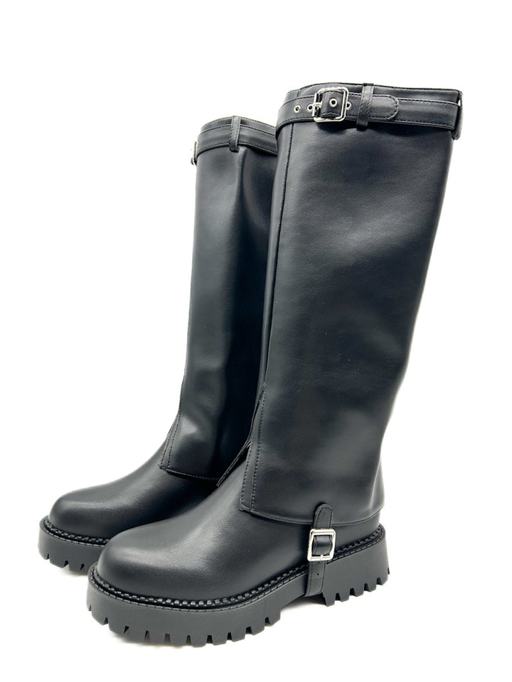 Botas botín Negras Dos Piezas Removibles 9959