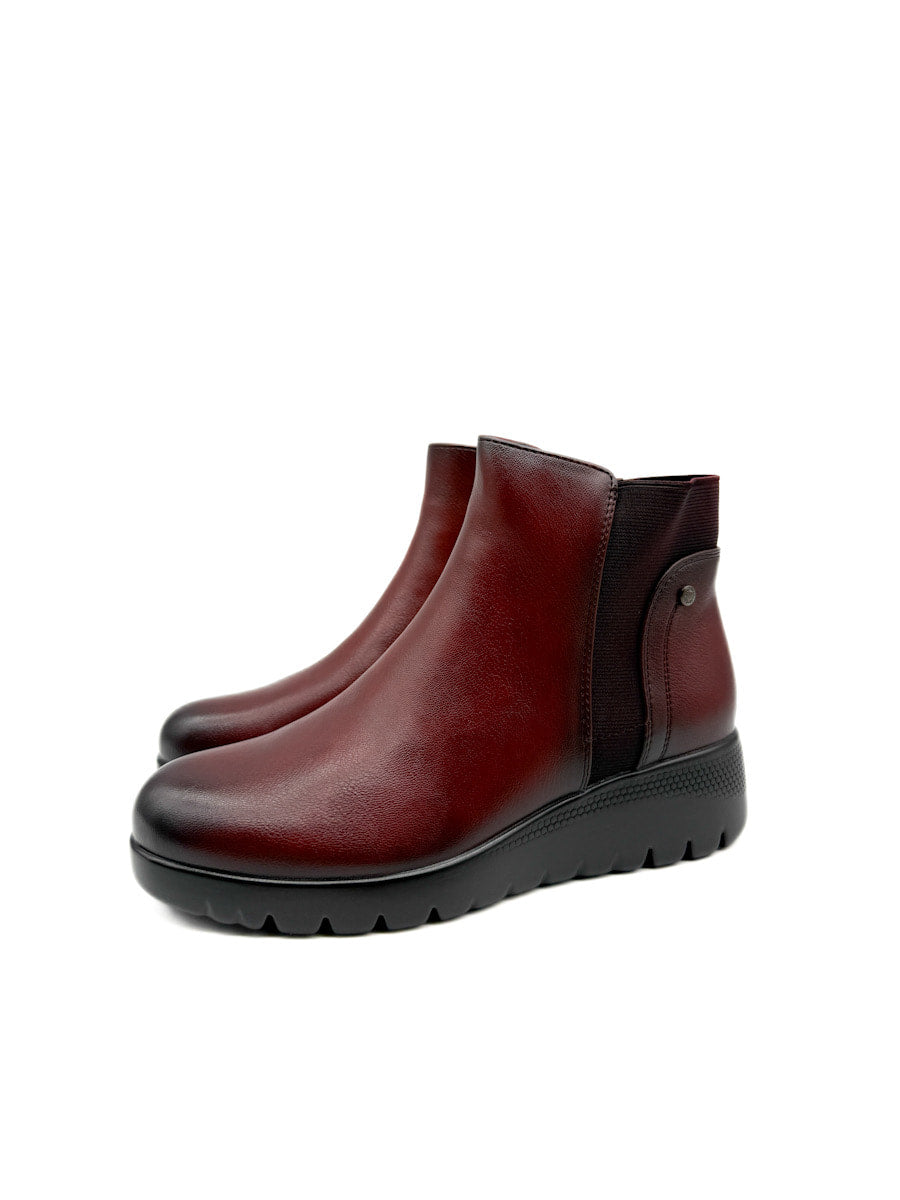 Botines Cuña Baja con Elástico Lateral