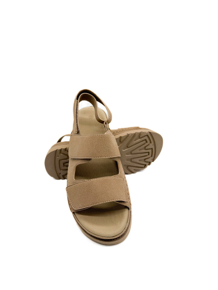 Sandalias Suela Gruesa Cierre de Velcro