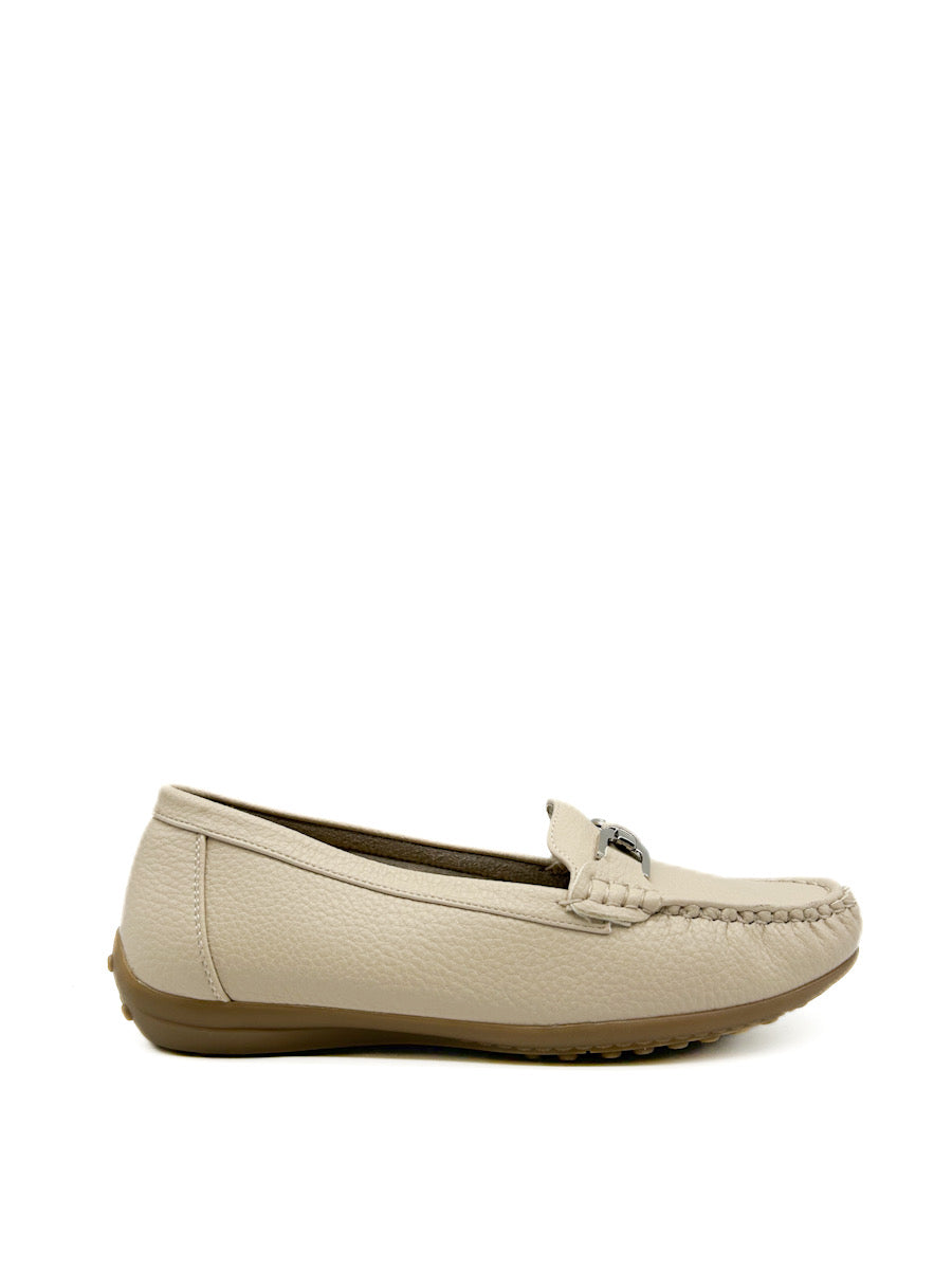 Mocasines Plano Mujer Referencia FW1310 Beige