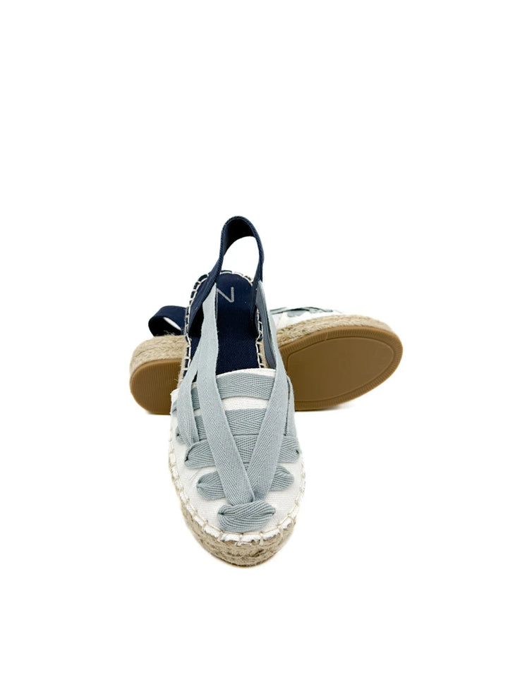 Alpargatas de Plataforma con Cintas Elásticas Intercaladas – Estilo Boho de Verano