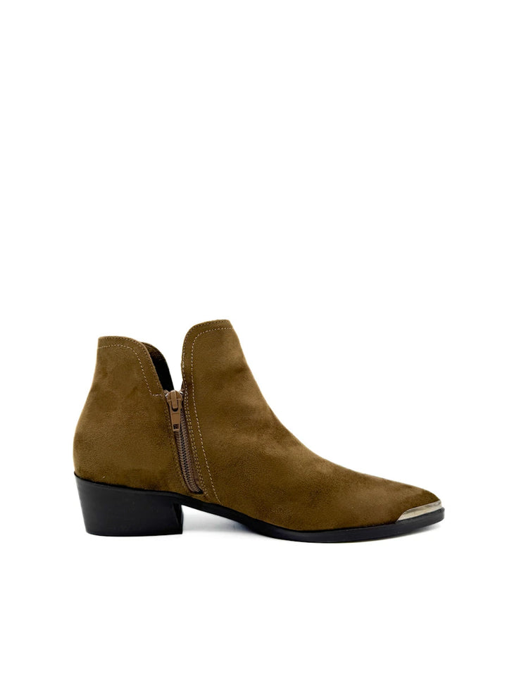 Botines Cowboy de Mujer con Puntera Metálica y Tacón Bajo