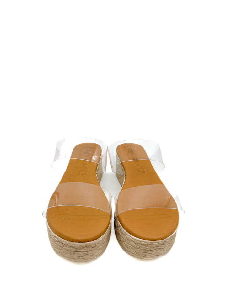 Sandalias Vinilo Plataforma Mujer