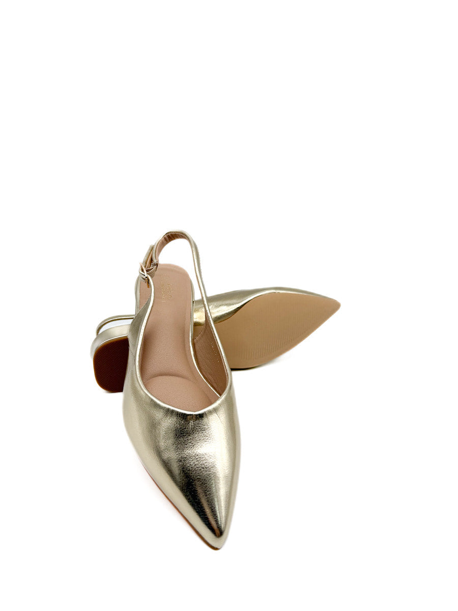 Zapatos Elegantes Destalonado de Tacón Bajo