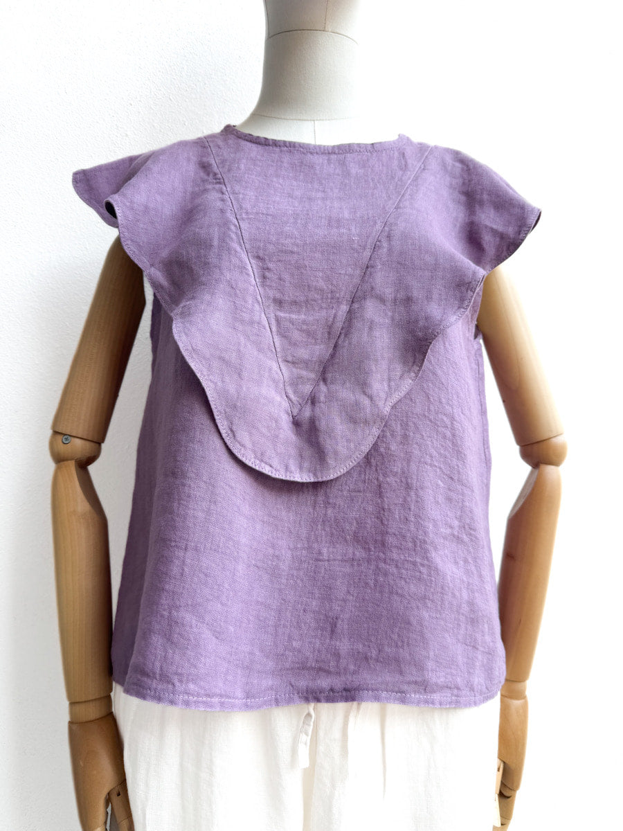 Blusa de Lino con Volante