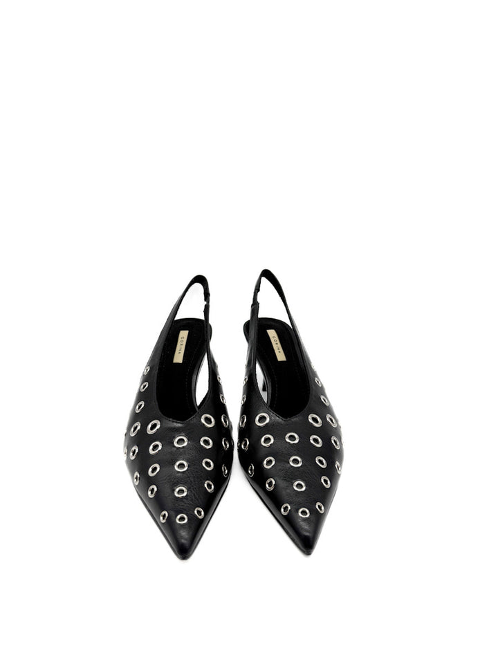 Zapatos de Tacón Destalonado con Ojales Metálicos Corina M5775
