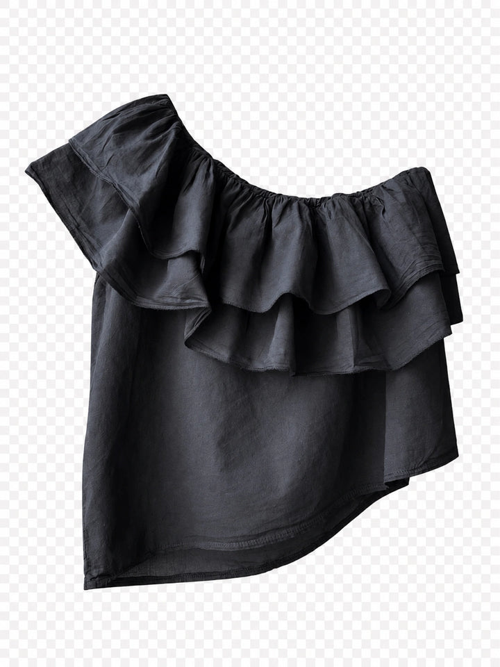 Blusa One Shoulder con Volantes | Elegancia y Estilo