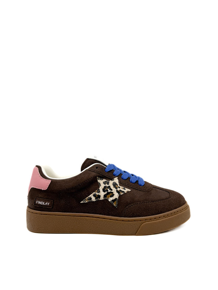 Zapatilla Estrella con Estampado de Leopardo