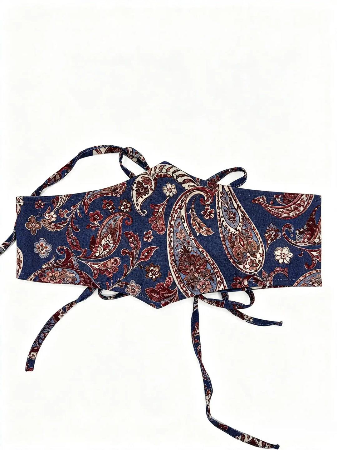 Fajín Reversible Floral con Lazadas – Estilo Boho Chic