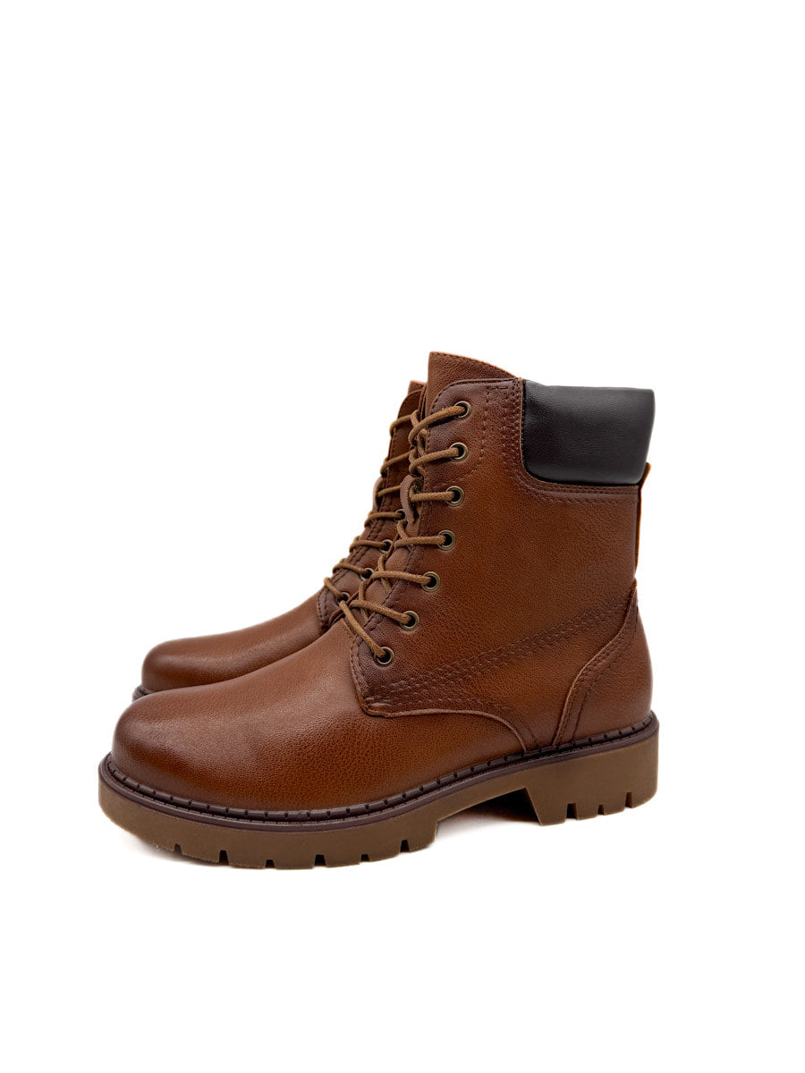 Bota Militare con Cremallera Lateral y Suela de Alto Agarre