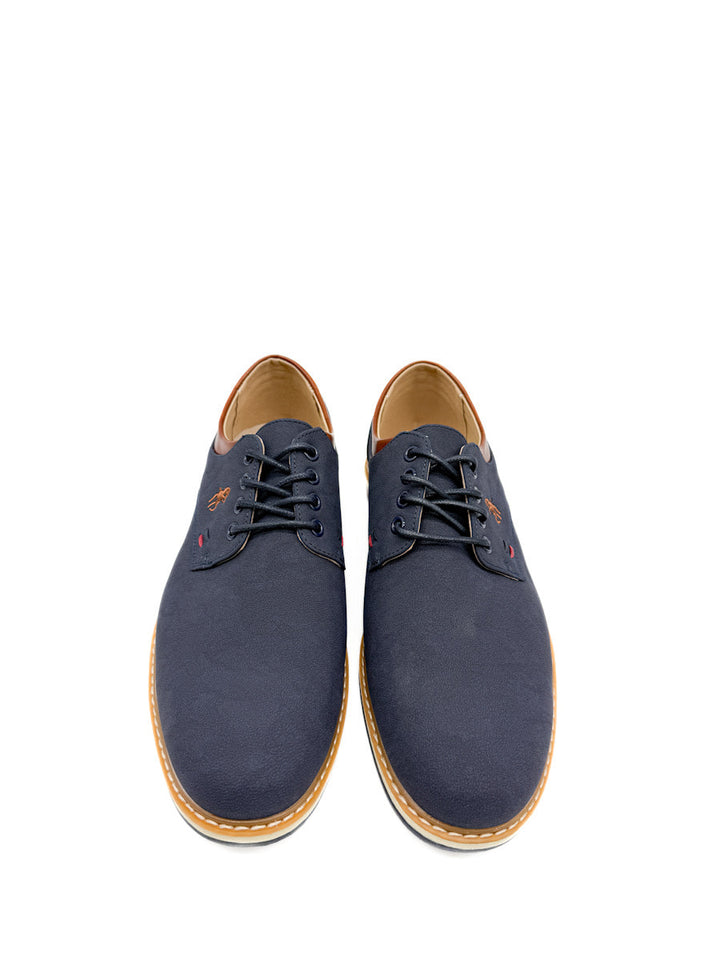 Zapatos de Vestir Informales de Piel Sintética Azul Marino