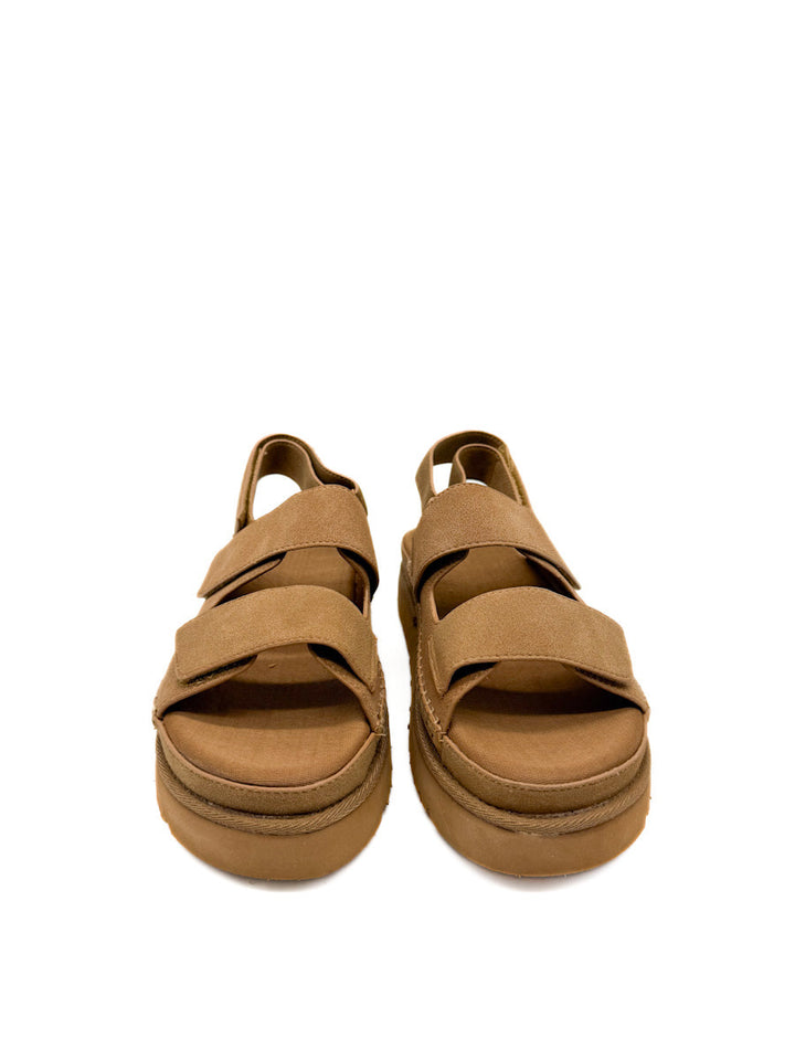 Sandalias Suela Gruesa Cierre de Velcro