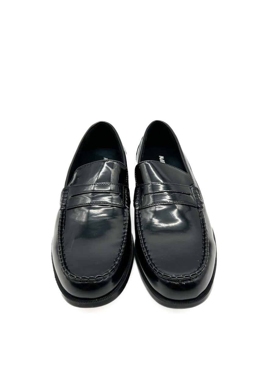 Mocasines de castellanos de cuero sintético negro
