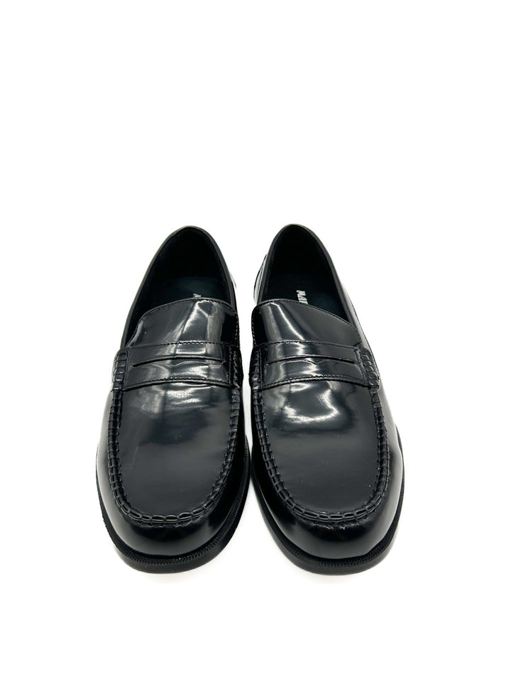 Mocasines de castellanos de cuero sintético negro