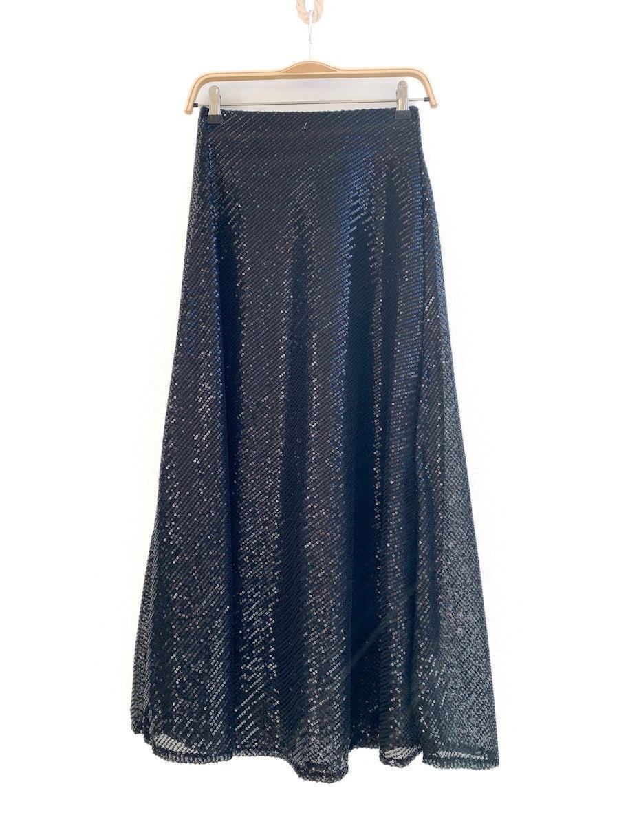 Falda con Lentejuelas Negro única